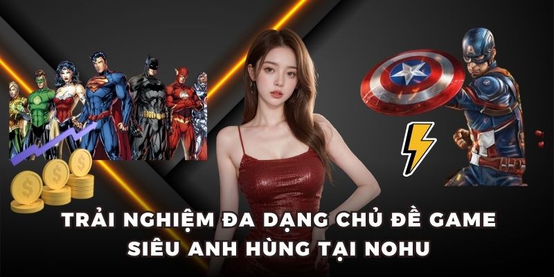 Trải nghiệm đa dạng chủ đề game siêu anh hùng tại NOHU